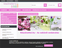 Tablet Screenshot of koszonettel.hu